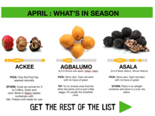 Foods in season