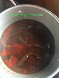 Boiled Tamarind pods