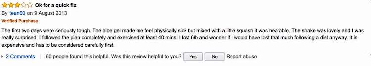 Clean 9 Amazon Review 2