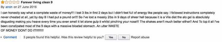 Clean 9 Amazon Review 6