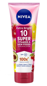 Nivea Extra bright skin food serum 10 Best Body Lotion for Glowing Skin in Nigeria 8