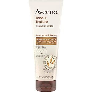 Aveeno tne+texture scrub 14 Best Body Scrubs for Glowing skin in Nigeria 3