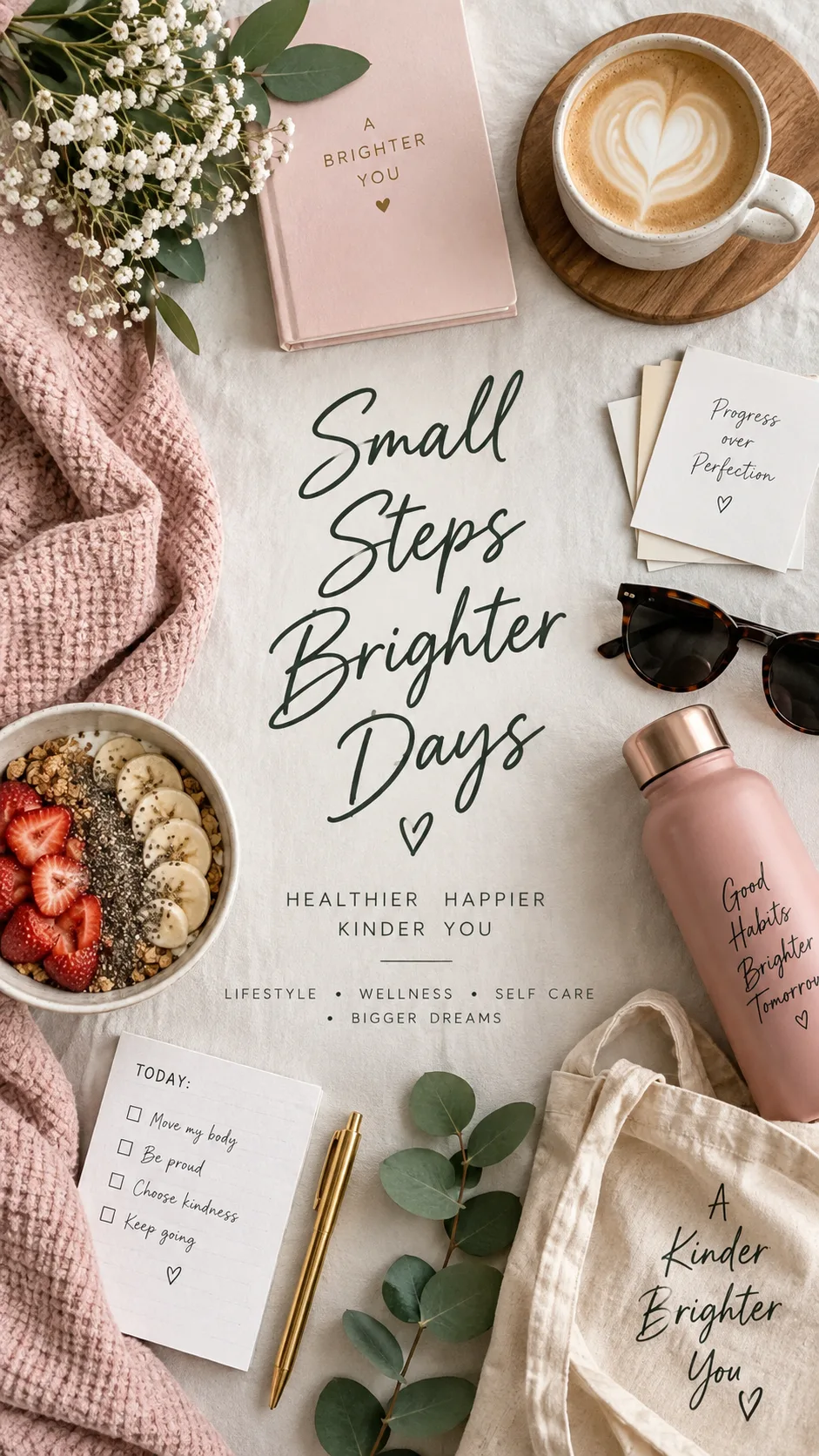 Flat lay photography of a woman